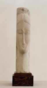 Hoofd van een vrouw door Amedeo Modigliani